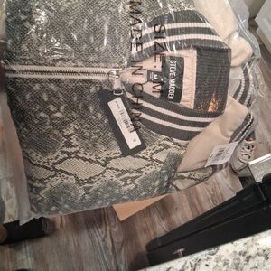 Steve Madden Gray and Black Alexandria Jacket